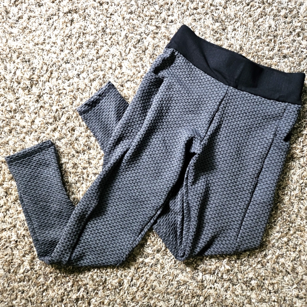 New EHH Women High Waist Ruched Butt Lifting Leggings w/Pockets Tummy Control